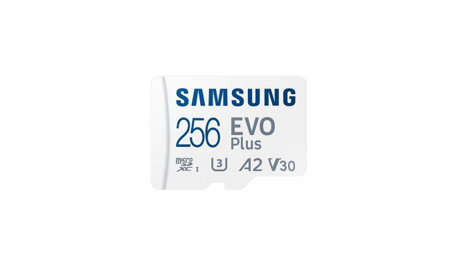 Samsung microSD Card EVO PLUS 256 GB  MicroSDXC  Flash memory class 10  SD adapter