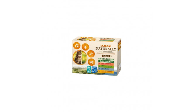 IAMS Naturally Adult Land and Sea collection - wet cat food - 12 x 85g