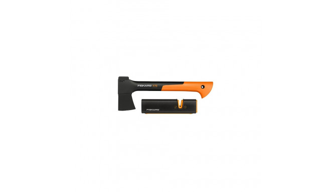 Fiskars kirve ja teritaja komplekt X7 - XS + Xsharp