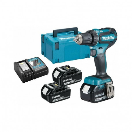 MAKITA DDF485RF3J juhtmeta puur 3x 18V 3Ah