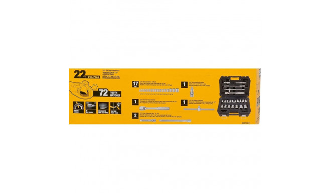 DEWALT ZESTAW KLUCZY  22el. 1/2"