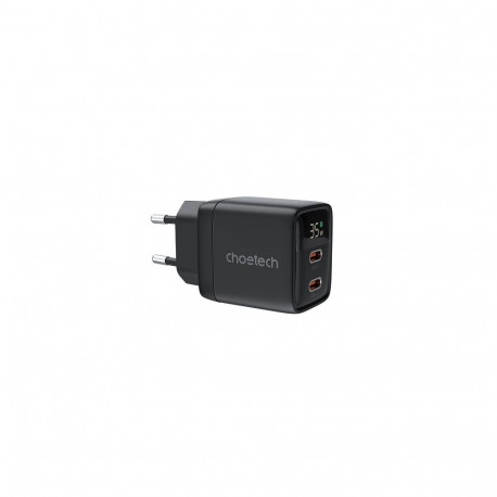 Charger CHOETECH GaN 2xUSB Type-C: 35W, PD