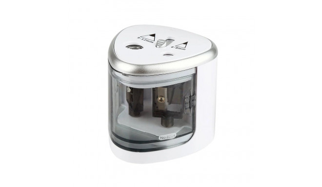 IVY Tenwin 8004 Electric Dual size (9-12 / 6-8mm) pencil sharpener 4x AA battery powered White