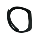 iWeari universaalne silikoonrihm Smart Käevõru mudelitele - SM6 SM7 SM8 / Xiaomi Mi Band 5 6 7 Must