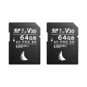 ANGELBIRD SD MATCH PACK FOR NIKON AV PRO V30 64 GB | 2 PACK