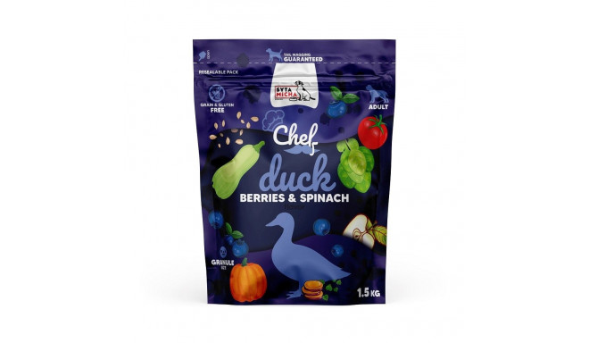 SYTA MICHA Chef Duck, berries and spinach - dry dog food - 1,5kg