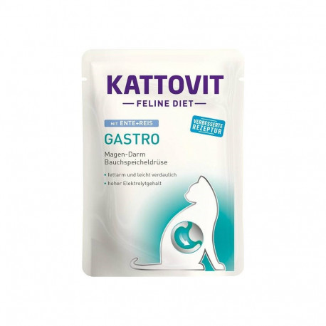 KATTOVIT Feline Diet Gastro part pardiga ja riisiga märg kassitoit 85g