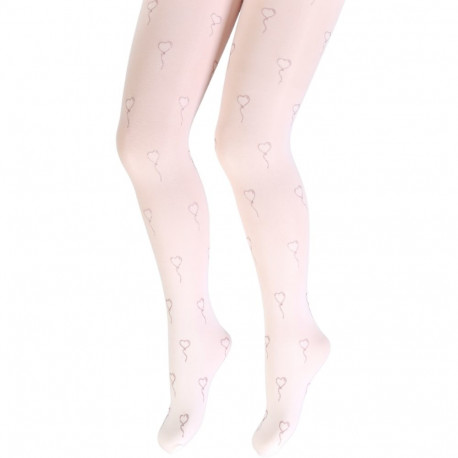 SOKISAHTEL SUSANNE valged õhupallidega sukkpüksid lastele 434