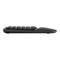 LOGITECH Wave Keys wireless ergonomic keyboard - GRAPHITE - (PAN) - 2.4GHZ/BT - N/A - NORDIC-613 - U