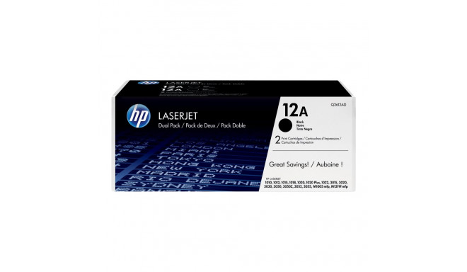 HP Toner 12A Must HV 2-pakk Ultraprecise LJ1010 1012 1015