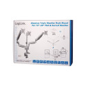 LOGILINK BP0052 LOGILINK - Triple alumium monitor desk mount,13-27, max. 7 kg