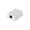 NETRACK 106-12 Netrack complete surface-mounted outlet 1 x RJ45 8p8c FTP cat. 6 LSA