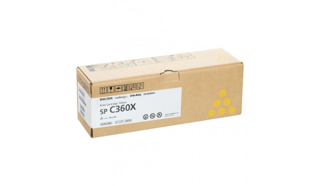 RICOH SPC361X yellow toner cartridge (9000 pages) for SPC361SFNW