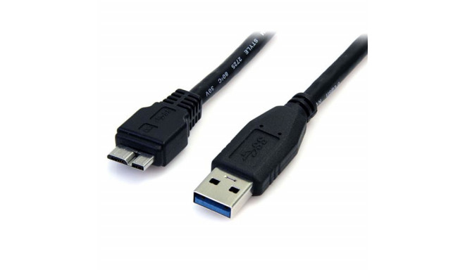 USB-kaabel-Mikro USB Startech USB3AUB50CMB         Must