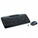 Klaviatuur ja Juhtmevaba Hiir Logitech MK330 Must Hispaaniakeelne Qwerty
