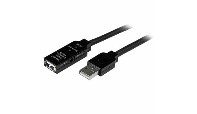 USB-kaabel Startech USB2AAEXT10M         Must