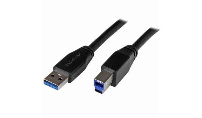 USB A - USB B Kaabel Startech USB3SAB5M Must