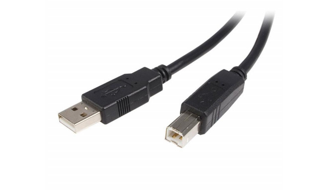 USB A - USB B Kaabel Startech USB2HAB1M            Must