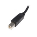 USB A uz USB B Kabelis Startech USB2HAB1M            Melns