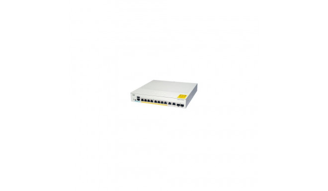 Cisco Catalyst 1000-8P-2G-L Network Switch, 8 Gigabit Ethernet (GbE) PoE+ Ports, 670W PoE Budget, tw