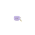 Guess Apple Airpods Pro Case Silicone Classic Logo Gold With 4G Charm Purple