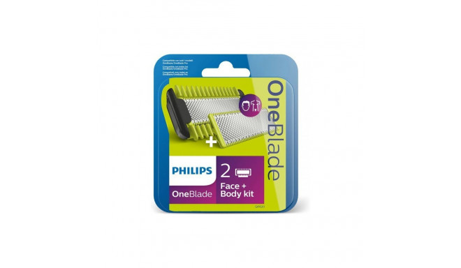Philips OneBlade Face and Body kit QP620/50 Number of shaver heads/blades 2, Green