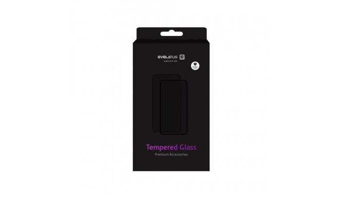 Evelatus Apple iPhone 12/12 PRO 6.1'' 2.5D Full Cover Japan Glue Glass Anti-Static