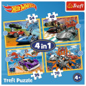 TREFL HOT WHEELS Puslede komplekt 4 in 1