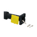 Dunlop bicycle foot pump with pressure gauge 175416