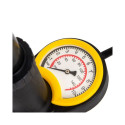 Dunlop bicycle foot pump with pressure gauge 175416