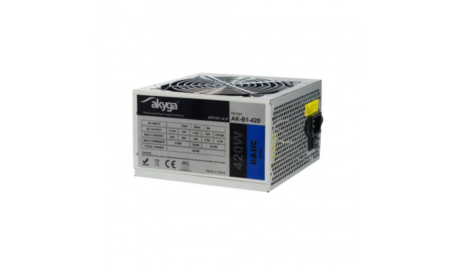 AKYGA AK-B1-420 Basic ATX Power Supply 420W AK-B1-420 Fan12cm P4 3xSATA