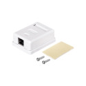 NETRACK 106-10 Netrack complete surface-mounted outlet 1xRJ45 8p8c FTP Cat5e LSA