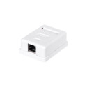 NETRACK 106-10 Netrack complete surface-mounted outlet 1xRJ45 8p8c FTP Cat5e LSA