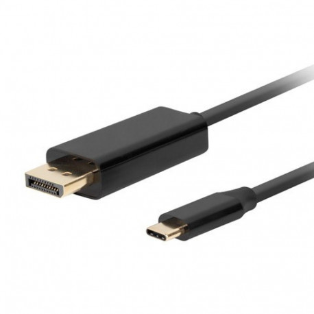 Cable USB-C(M)->Displayport(M) 1.8M 4K 60HZ black