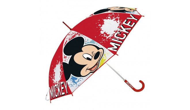 Зонт Mickey Mouse Happy Smiles Красный (Ø 80 cm)