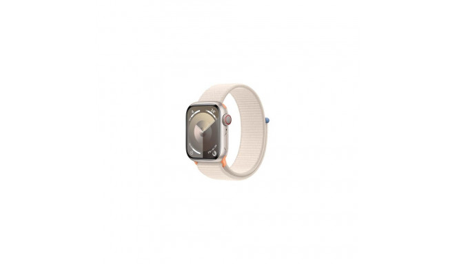 Apple Watch Series 9 41 mm Digital 352 x 430 pixels Touchscreen 4G Beige Wi-Fi GPS (satellite)