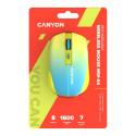 CANYON MW-44, 2 in 1 Wireless optical mouse with 8 buttons, DPI 800/1200/1600, 2 mode(BT/ 2.4GHz), 5