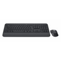 Logitech MK650 Advanced - keyboard and mouse set - wireless - 2.4 GHz - Graphite QWERTZ DE