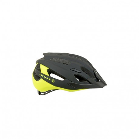 Author Root Inmold X0 Helmet, Black/yellow neon matt, 57-62cm