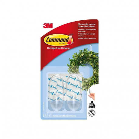 Command läbipaistev keskmine konksud 17091CL