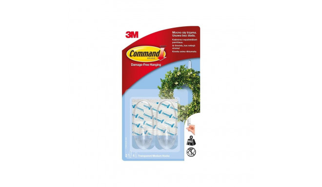 COMMAND TRANSPARENT MEDIUM HOOKS 17091CL