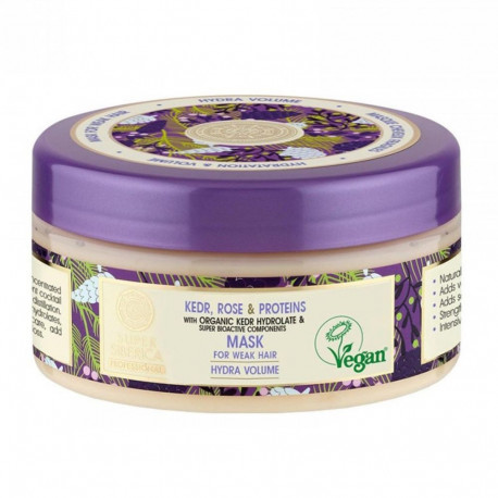 Natura Siberica juuksemask roosa mänd ja proteiinid nõrkadele juustele 400ml