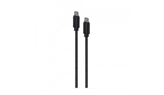 Gembird CCDB-mUSB2B-CMCM-6 Puuvillast punutud Type-C isane-isane USB-kaabel metallist pistikutega, 1