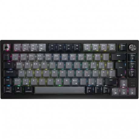 Corsair Gaming K65 Plus juhtmevaba 75% RGB mänguklaviatuur, MLX RED – must, hall