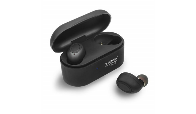 Savio TWS-04 juhtmevabad Bluetooth kõrvaklapid must, grafiit