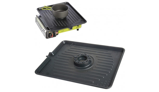 Grill grate for a gas camping stove with a CAST IRON burner function