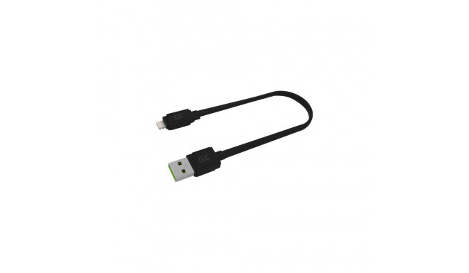 GREENCELL KABGC02 GCmatte Lightning Flat cable 25 cm with fast charging Apple 2.4A