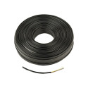 GEMBIRD TC1000S-100M-B Gembird flat telephone cable stranded wire 100m, black