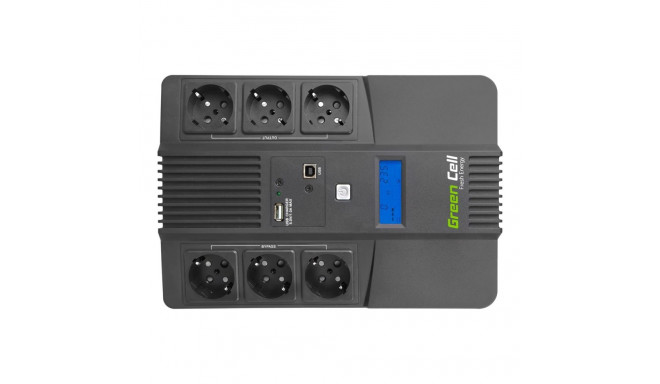 GREENCELL UPS07 UPS Green Cell AiO LCD-ekraaniga 800VA