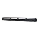 GEMBIRD NPP-C524CM-001 Gembird 19 patch panel 24 port 1U cat.5e with rear cable management, black